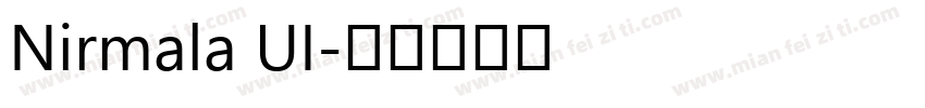 Nirmala UI字体转换